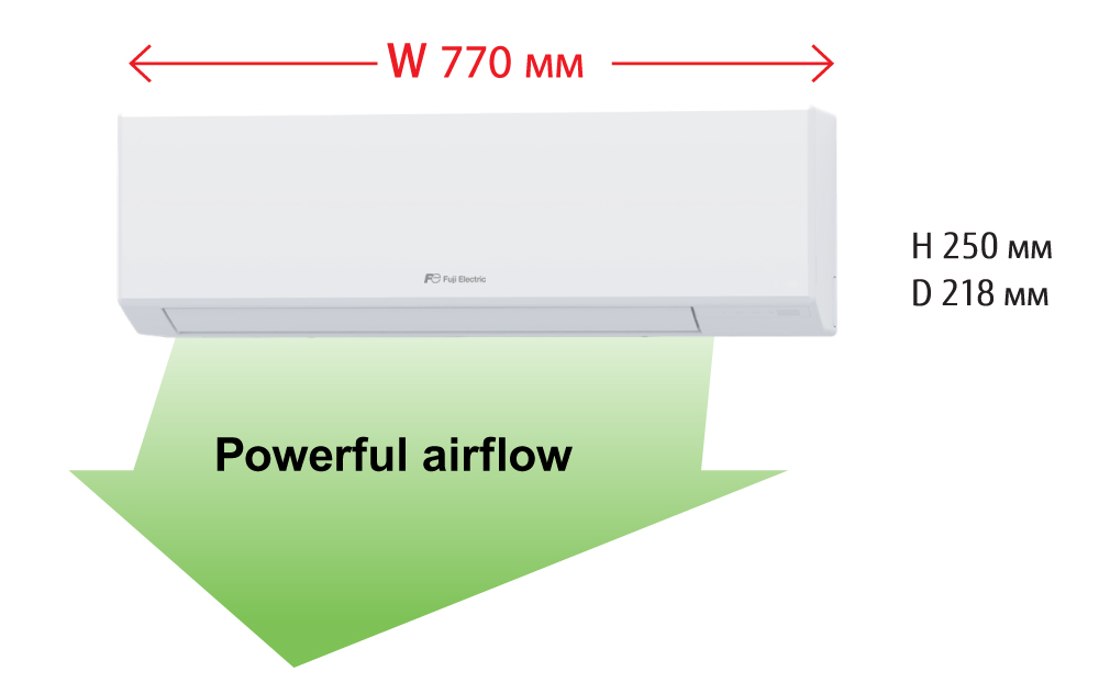 Inverter wall-type air conditioner Fuji Electric RSH09KLTA