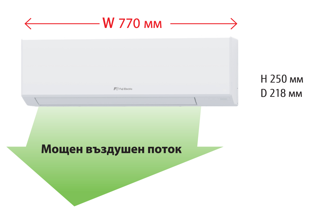 Инверторен стенен климатик Fuji Electric RSH09KLTA