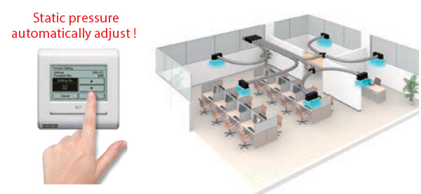 Inverter duct-type air conditioner Fujitsu Airstage ARXG-KHTAP