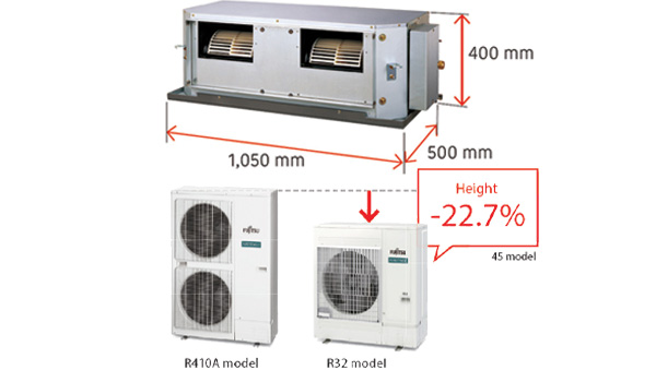 Inverter duct-type air conditioner Fujitsu Airstage ARXG-KHTB