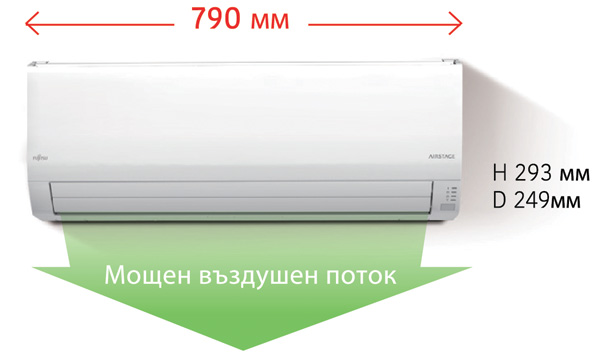 Инверторен стенен климатик Fujitsu Airstage ASEH-KLCBL