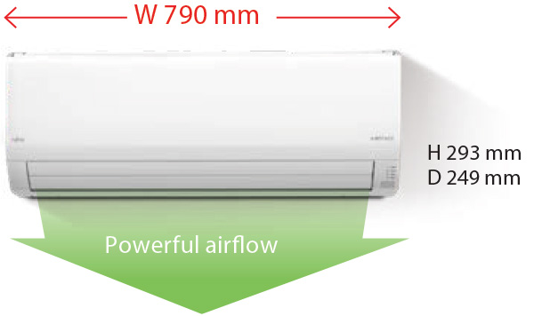 Inverter wall-type air conditioner Fujitsu Airstage ASEH-KLCBL