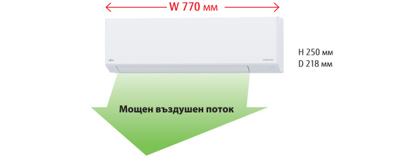 Инверторен стенен климатик Fujitsu Airstage ASEH-KLTBL