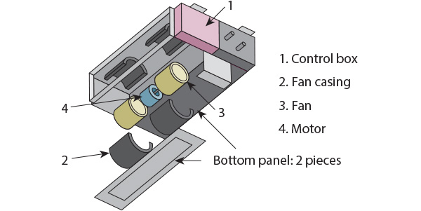 Inverter duct-type air conditioner Fujitsu Airstage ARXG-KMLB